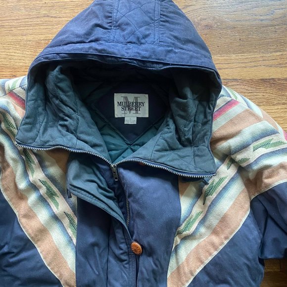 Vintage 90's Mulberry Street Pattern Coat (Waterproof) - Picture 4 of 8